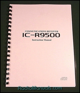 Icom IC-R9500 Instruction Manual Icom IC-R9500 Instruction Manual